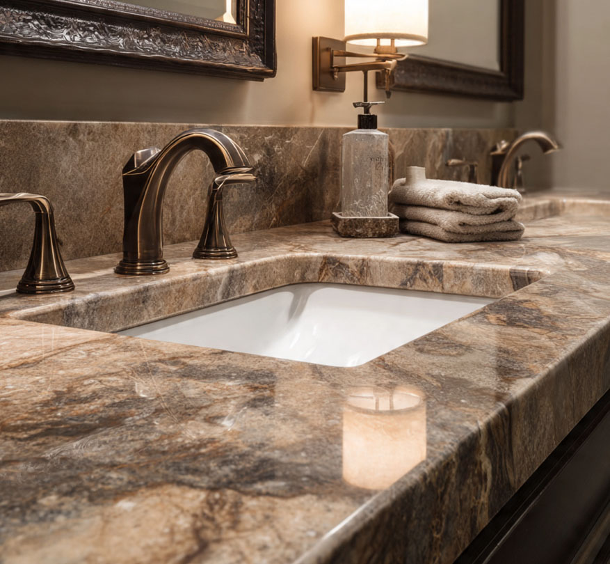 bathroom countertop installation